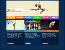 Tablet Screenshot of flyonce-gymnastics.com